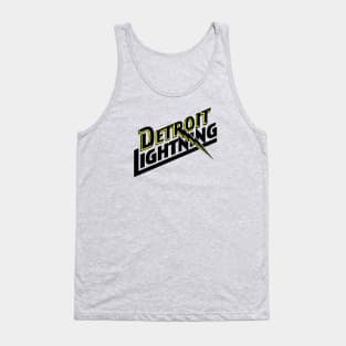 Defunct Detroit Lightning Hockey 2001 Tank Top